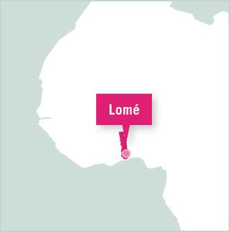 Carte des missions de bénévolat au Togo
